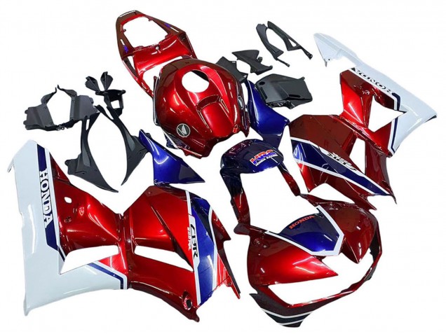 2013-2026 White Red Blue HRC Honda CBR600RR Motorcycle Fairings UK Stores