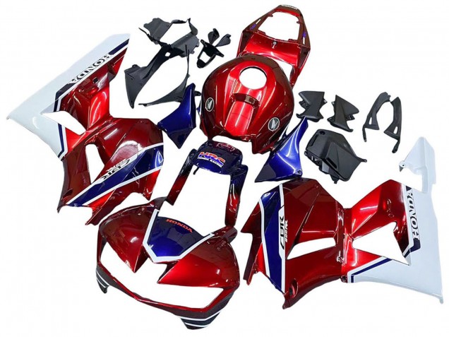 2013-2026 White Red Blue HRC Honda CBR600RR Motorcycle Fairings UK Stores