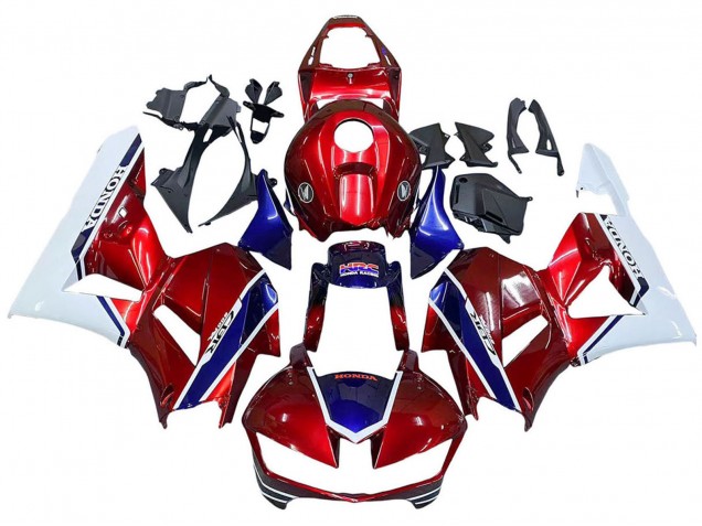 2013-2026 White Red Blue HRC Honda CBR600RR Motorcycle Fairings UK Stores