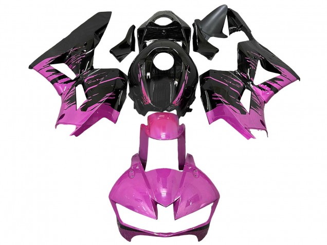 2013-2026 Pink Glossy Black Honda CBR600RR Motorcycle Fairings UK Stores