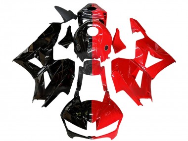 2013-2026 Glossy Black Red Split Honda CBR600RR Motorcycle Fairings UK Stores
