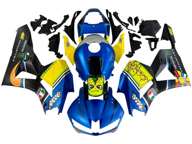 2013-2026 Blue Yellow Matte Black Green Monster Shark Honda CBR600RR Motorcycle Fairings UK Stores