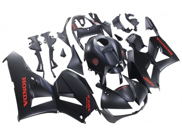 2013-2026 Matte Black Red Decals Honda CBR600RR Motorcycle Fairings UK Stores