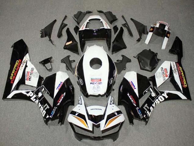 2013-2026 White Gold Glossy Black HRC Honda CBR600RR Motorcycle Fairings UK Stores