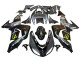 2006-2007 Grey Yellow Glossy Black Monster Elf Kawasaki ZX10R Motorcycle Fairings UK Stores
