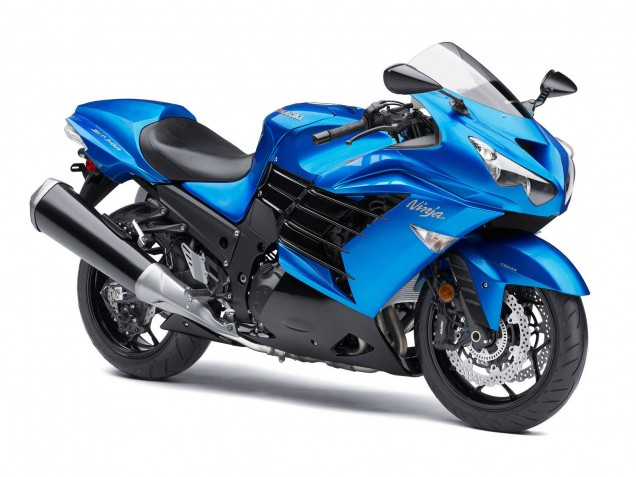 2012-2024 Blue Kawasaki ZX14R ZZR1400 Motorcycle Fairings UK Stores