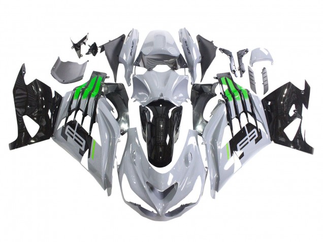 2012-2024 Grey Green Black Kawasaki ZX14R ZZR1400 Motorcycle Fairings UK Stores