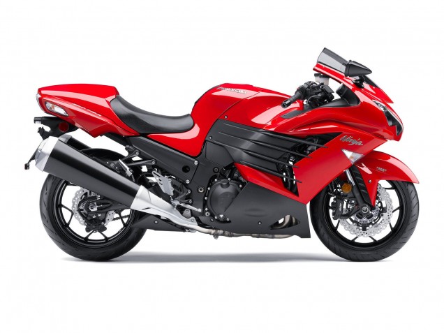 2012-2024 Red Matte Black Kawasaki ZX14R ZZR1400 Motorcycle Fairing UK Stores