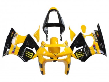 1998-1999 Yellow Black Monster Elf Bridgestone Kawasaki ZX6R Motorcycle Fairings UK Stores