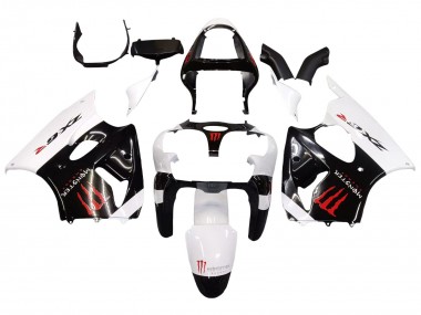 2000-2002 White Black Red Monster Kawasaki ZX6R Motorcycle Fairings UK Stores