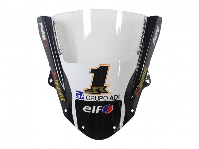 2009-2012 Green Glossy Black Yellow White Red Elf Monster Kawasaki ZX6R Motorcycle Fairings UK Stores