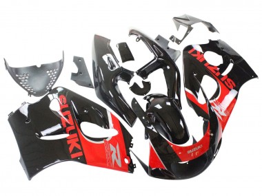 1996-2000 Black Red Suzuki GSXR 600 / GSXR 750 Motorcycle Fairings UK Stores