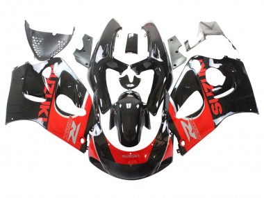 1996-2000 Black Red Suzuki GSXR 600 / GSXR 750 Motorcycle Fairings UK Stores
