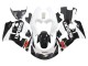 1996-2000 Black White Suzuki GSXR 600 / GSXR 750 Motorcycle Fairings UK Stores
