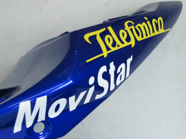 2004-2005 Blue White Yellow Green Telefonica Motul MoviStar Suzuki GSXR 600 / GSXR 750 Motorcycle Fairings UK Stores