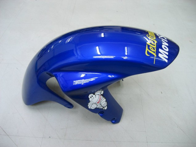 2004-2005 Blue White Yellow Green Telefonica Motul MoviStar Suzuki GSXR 600 / GSXR 750 Motorcycle Fairings UK Stores