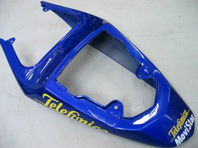 2004-2005 Blue White Yellow Green Telefonica Motul MoviStar Suzuki GSXR 600 / GSXR 750 Motorcycle Fairings UK Stores