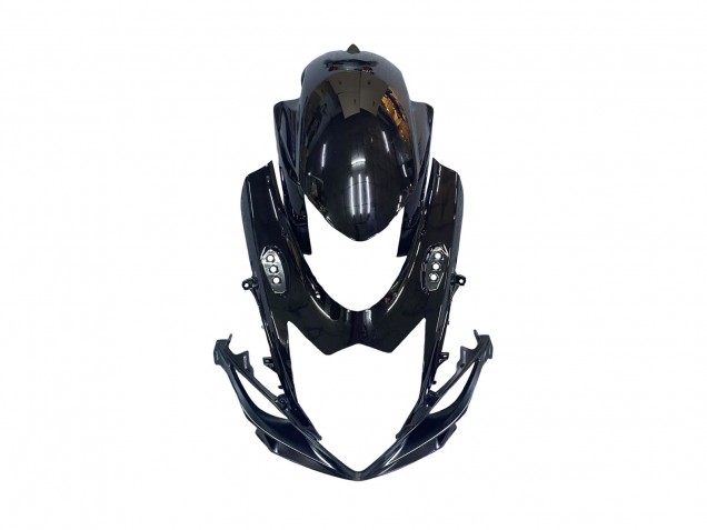 2011-2024 Glossy Black Forged Carbon Fiber Silver Red Suzuki GSXR 600 / GSXR 750 Motorcycle Fairings UK Stores