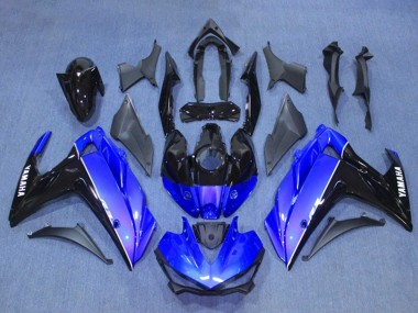 2015-2018 Blue Glossy Black Yamaha YZF R3/R25 Motorcycle Fairing Kits UK Stores