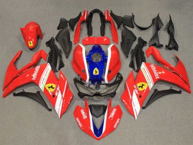 2015-2018 Red White Blue Yamaha YZF R3/R25 Motorcycle Fairings UK Stores