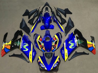 2015-2018 Blue Yellow Red Black Green Monster Yamaha YZF R3/R25 Motorcycle Fairings UK Stores