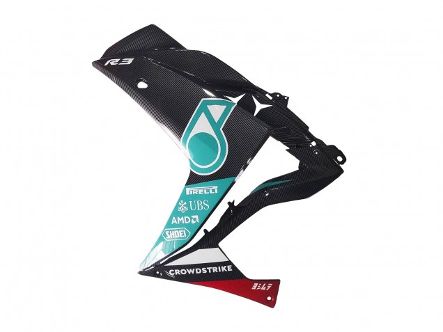 2015-2018 White Green Glossy Black Yamaha YZF R3/R25 Motorcycle Fairings UK Stores
