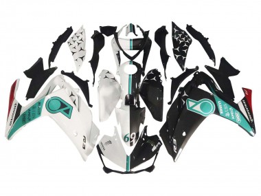 2015-2018 White Green Glossy Black Yamaha YZF R3/R25 Motorcycle Fairings UK Stores