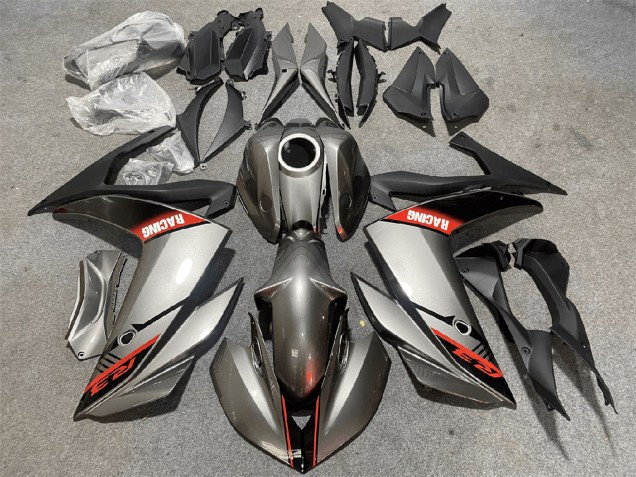 2015-2018 Silver Red Black Racing Yamaha YZF R3/R25 Motorcycle Fairings UK Stores