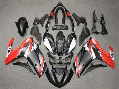 2015-2018 White Red Matte Black 46 Yamaha YZF R3/R25 Motorcycle Fairings UK Stores