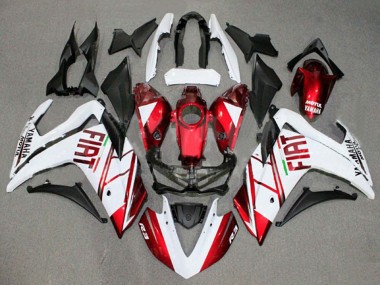 2015-2018 White Red Fiat Motul Yamaha YZF R3/R25 Motorcycle Fairings UK Stores