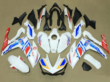 2015-2018 White Blue Red Yamalube Yamaha YZF R3/R25 Motorcycle Fairings UK Stores