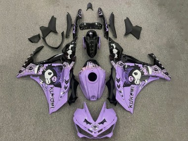 2015-2018 Purple White Black Yamaha YZF R3/R25 Motorcycle Fairings UK Stores