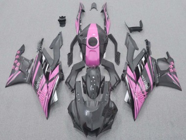 2015-2018 Pink Glossy Black Yamaha YZF R3/R25 Motorcycle Fairings UK Stores