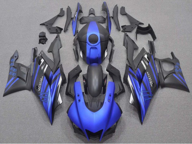 2019-2021 Blue Matte Black Monster Yamaha YZF R3/R25 Motorcycle Fairings UK Stores