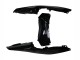 2019-2021 Glossy Black White Yamaha YZF R3/R25 Motorcycle Fairings UK Stores