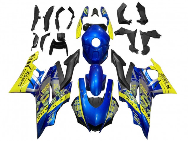 2019-2021 Yellow Blue Black Motul Yamaha YZF R3/R25 Motorcycle Fairings UK Stores