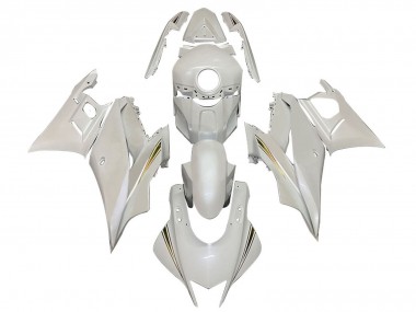 2019-2021 White Gold Yamaha YZF R3/R25 Motorcycle Fairings UK Stores