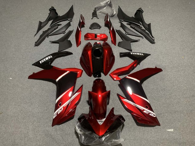 2019-2021 Red White Glossy Black Yamaha YZF R3/R25 Motorcycle Fairings UK Stores