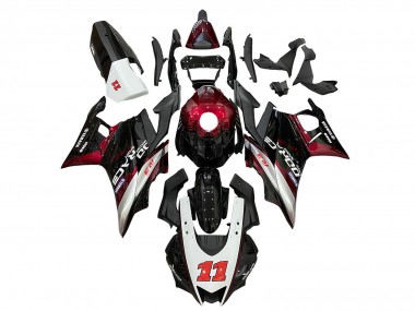 2019-2021 White Red Black 11 Yamaha YZF R3/R25 Motorcycle Fairings UK Stores