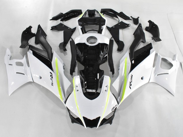 2019-2021 White Green Black Yamaha YZF R3/R25 Motorcycle Fairings UK Stores