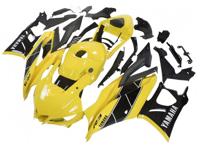 2019-2021 Yellow Black Yamaha YZF R3/R25 Motorcycle Fairings UK Stores