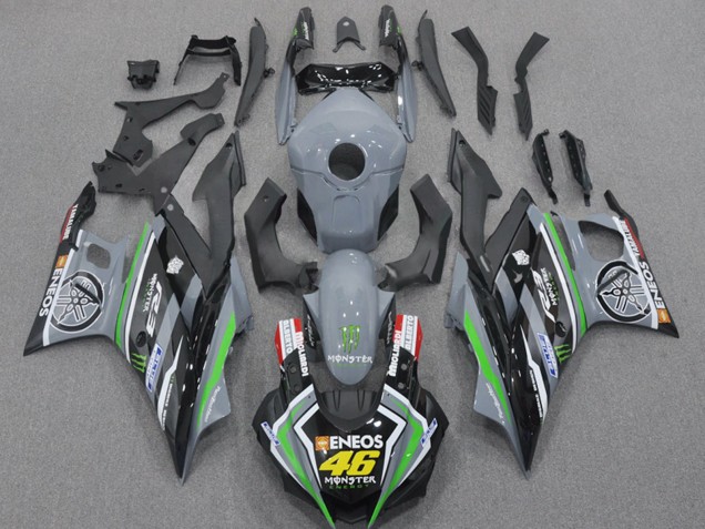 2022-2024 Nardo Grey Green Black Monster ENEOS 46 Yamaha YZF R3/R25 Motorcycle Fairings UK Stores