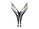 2022-2024 Black Carbon Fiber Style Gold Red ABBOT Yamaha YZF R3/R25 Motorcycle Fairings UK Stores