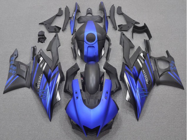 2022-2024 Blue Matte Black Monster Yamaha YZF R3/R25 Motorcycle Fairings UK Stores