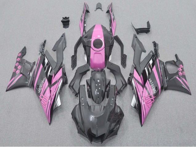 2022-2024 Pink Black Monster Yamaha YZF R3/R25 Motorcycle Fairings UK Stores