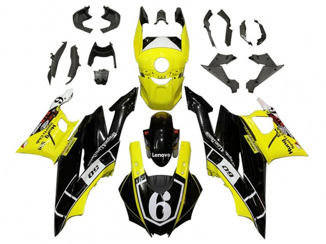 2022-2024 Yellow White Black Lenovo 6 Yamaha YZF R3/R25 Motorcycle Fairings UK Stores