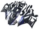 2022-2024 Marble Black Silver Blue Forged Carbon Fiber Style Yamaha YZF R3/R25 Motorcycle Fairings UK Stores