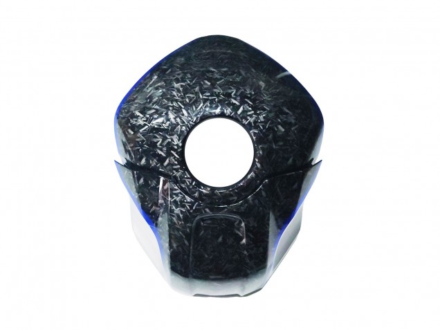 2022-2024 Marble Black Silver Blue Forged Carbon Fiber Style Yamaha YZF R3/R25 Motorcycle Fairings UK Stores