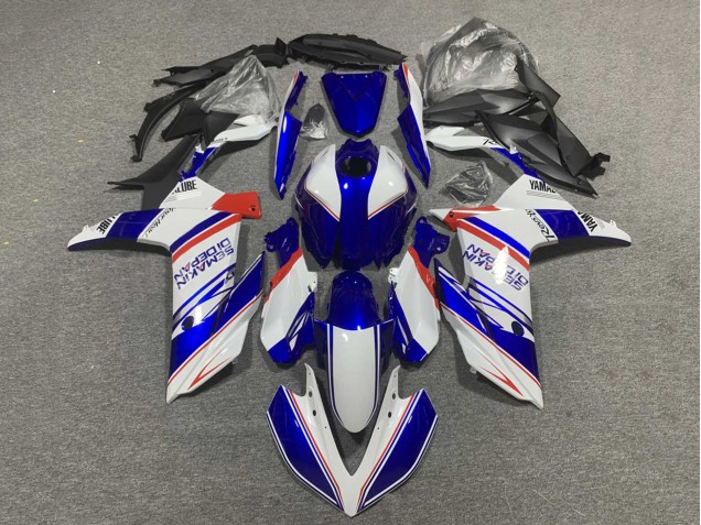 2022-2024 Blue White Red Semakin Didepan Yamaha YZF R3/R25 Motorcycle Fairings UK Stores