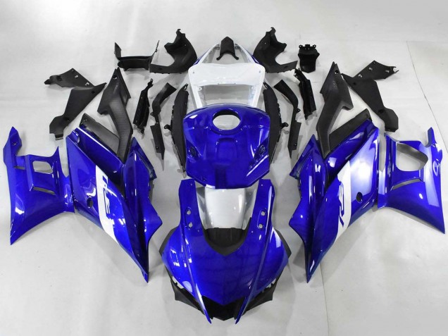 2022-2024 Blue White Matte Black Yamaha YZF R3/R25 Motorcycle Fairings UK Stores